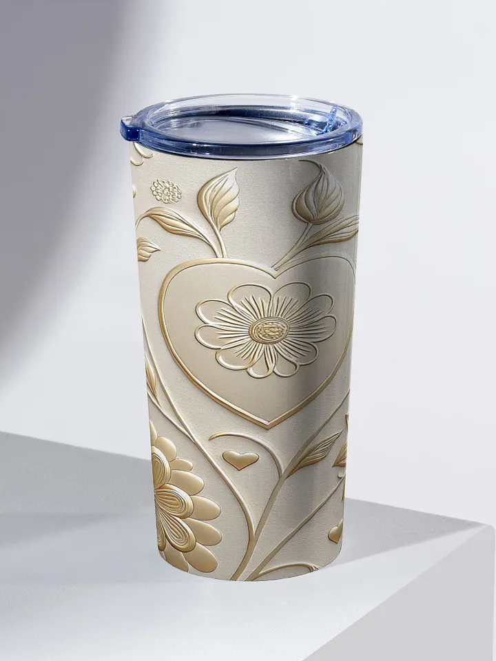 Luxury Elegant Floral Gold Tumbler product image (2)