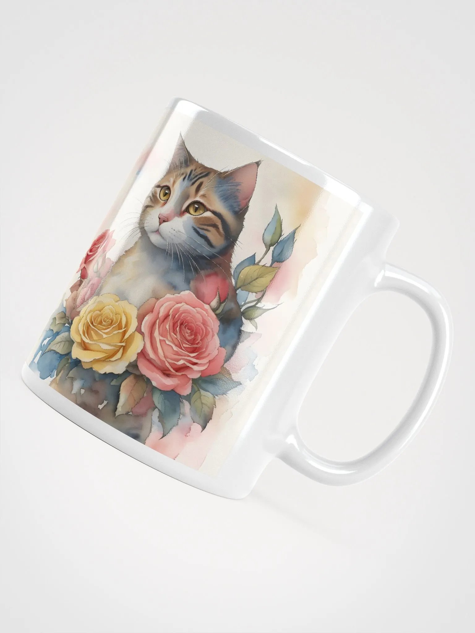 Floral Feline Watercolor Mug product image (7)