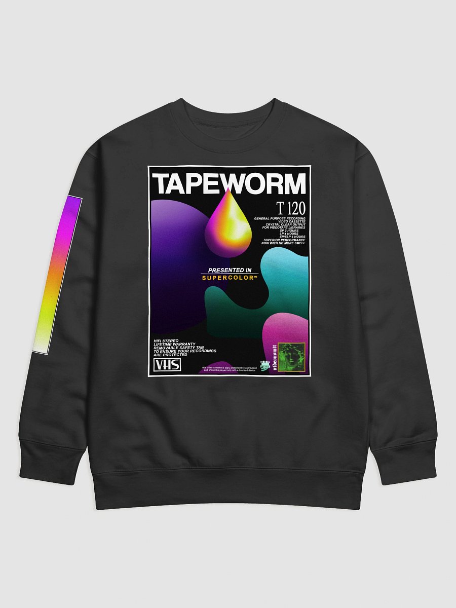 TAPEWORM VHS crewneck frontprint sweatshirt product image (1)