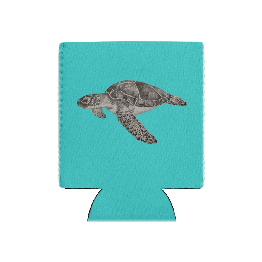 Turtle Drawing Can Coozie product image (1)