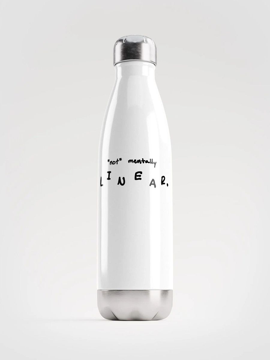 *not* mentally linear stainless steel water bottle product image (3)