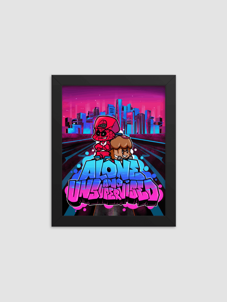 Alone and Unsupervised Graffiti Poster product image (1)