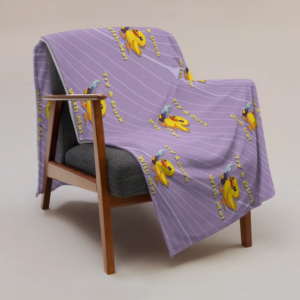 Quack & Slash Throw Blanket product image (3)