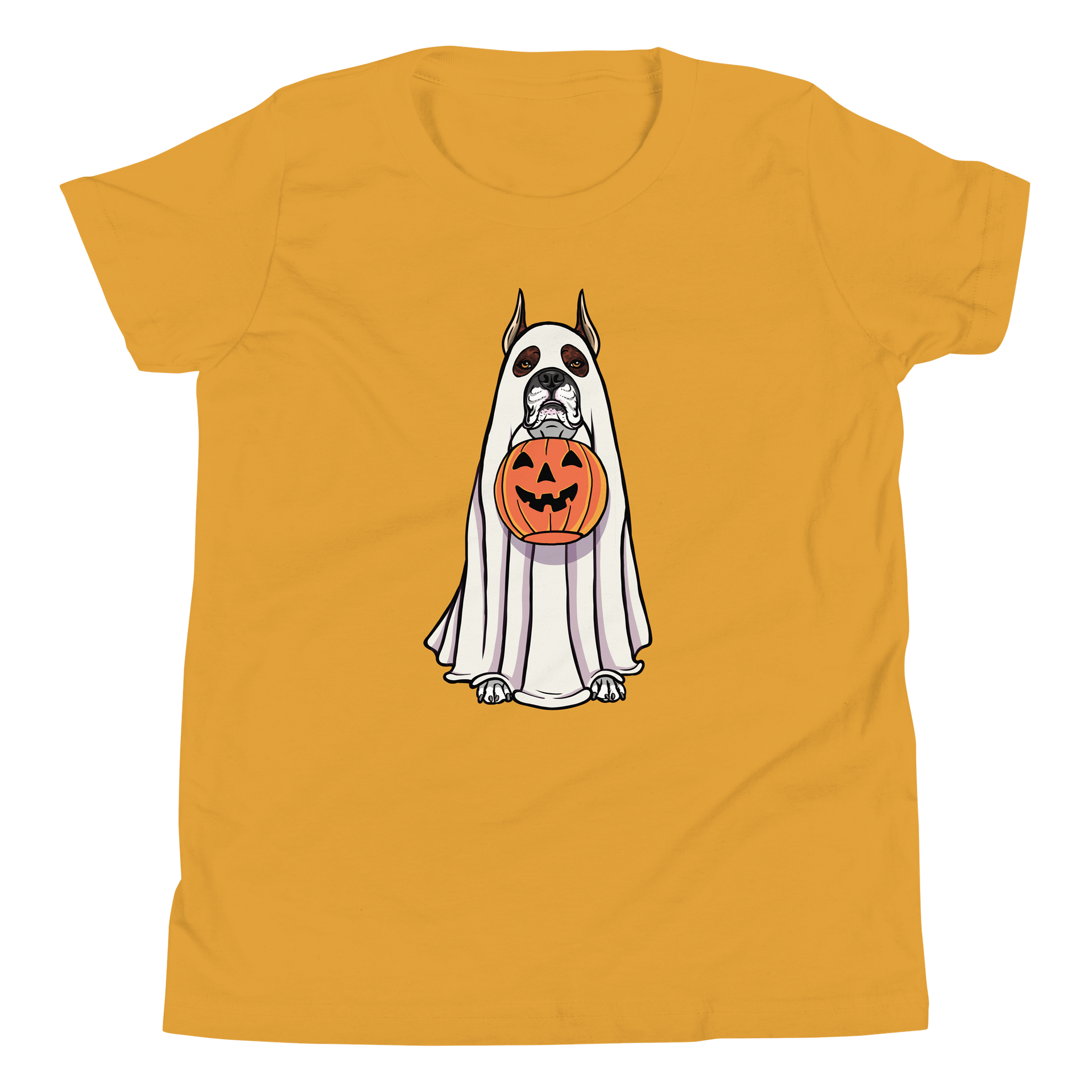 Halloween Boxer(Brindle, Cropped Ears) Youth T-Shirt product image (5)