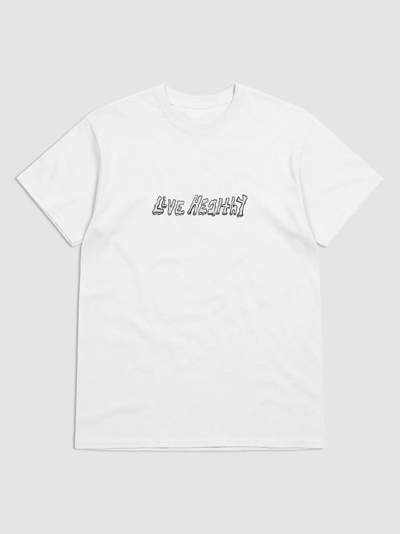 Live Healthy White Tee product image (1)