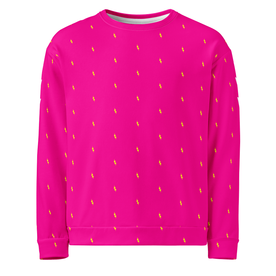 White Electric Tiger with Yellow Lightning Bolts - Eco-Sweatshirt product image (3)