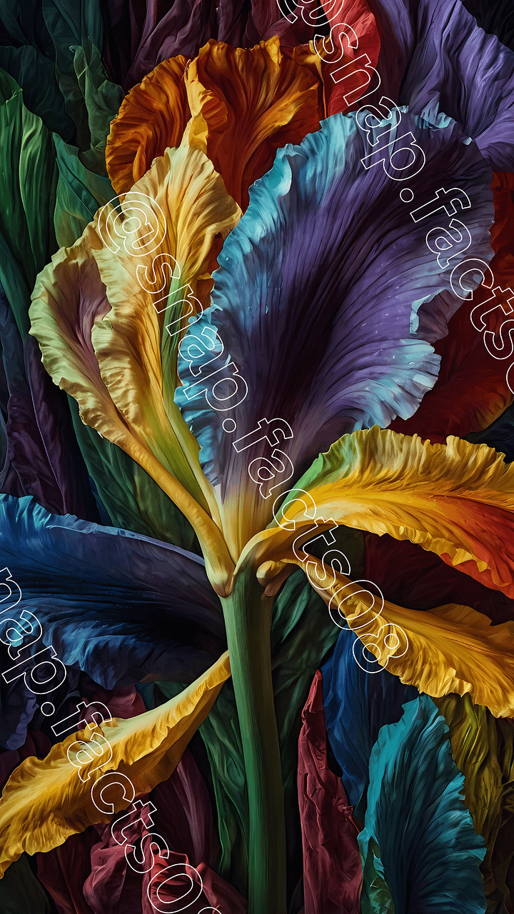 Prismatic Bloom: A Symphony of Colors product image (1)