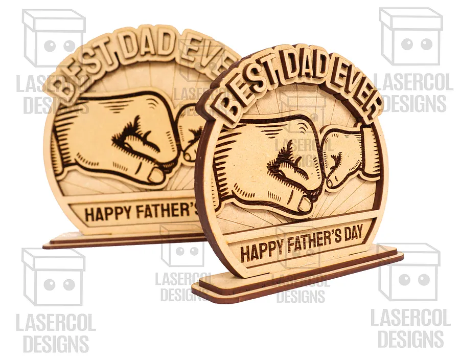 Father's Day Gift Plaque Set 1 (2 Sizes) - Laser Cut Files product image (6)
