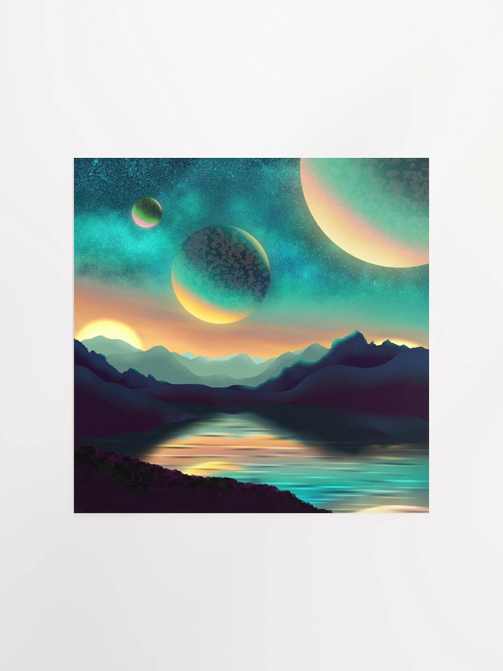 Galaxy Moonscape Poster product image (1)