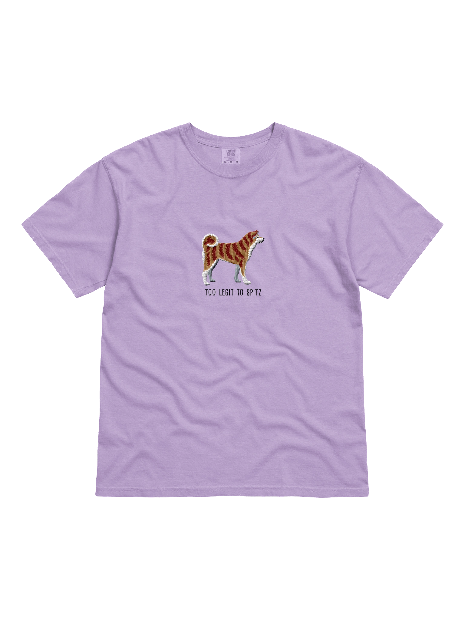 Too Legit to Spitz T-Shirt(Embroidered) of a Japanese Akita Inu(Brindle) product image (31)