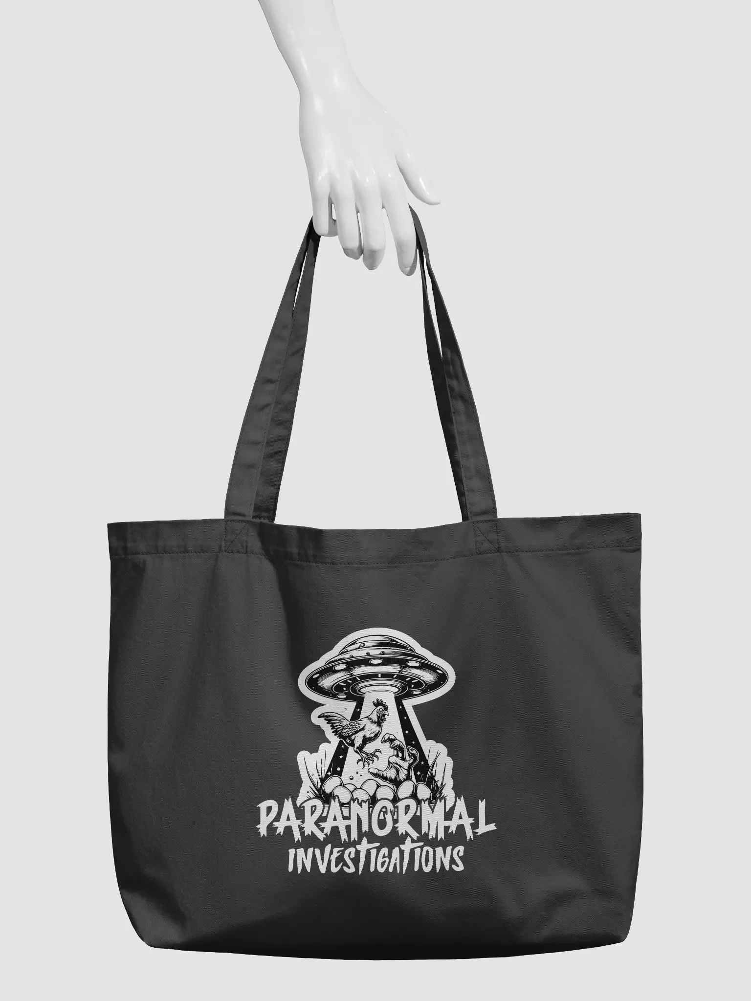 Otherworldly Encounter Black Tote Bag product image (3)