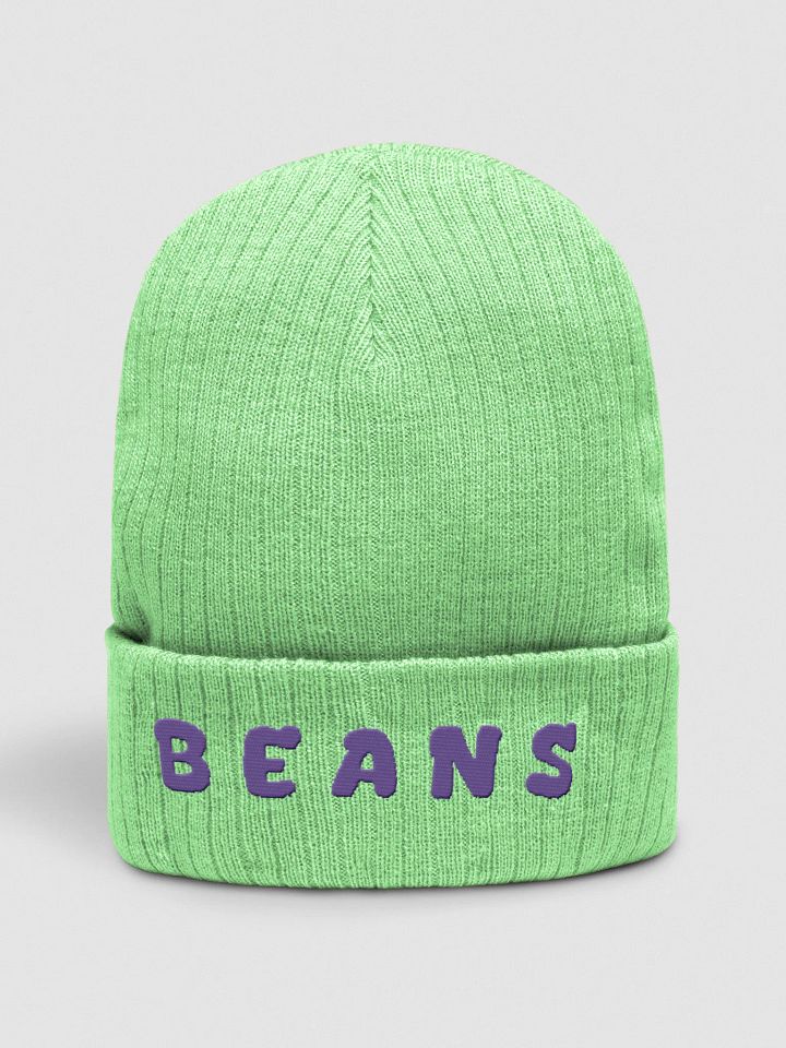 'BEANS' Ribbed Beanie product image (4)