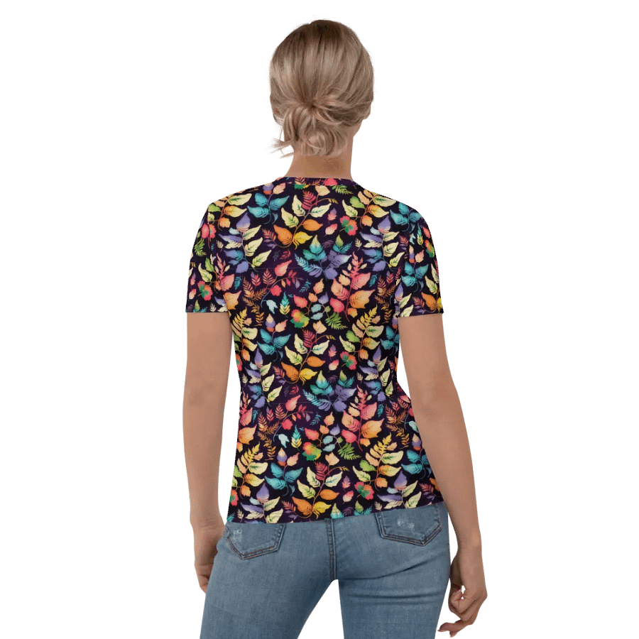 Fern Leaf Pattern All Over Print T-shirt product image (6)