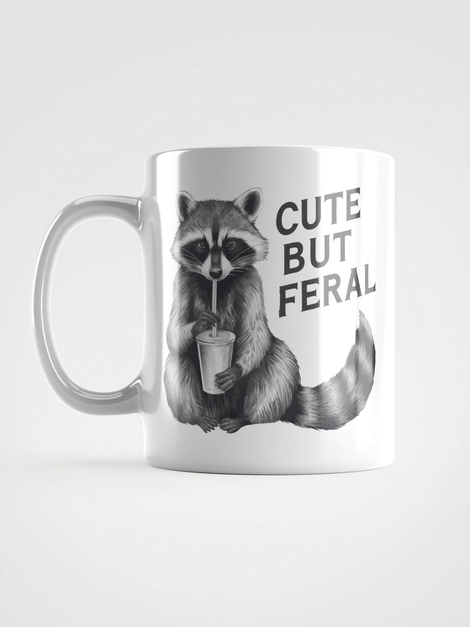 Cute But Feral Raccoon Mug product image (18)