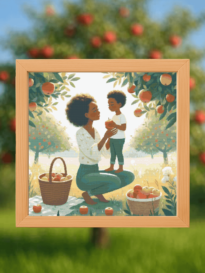 Apple Of My Eye Cross Stitch Pattern product image (1)