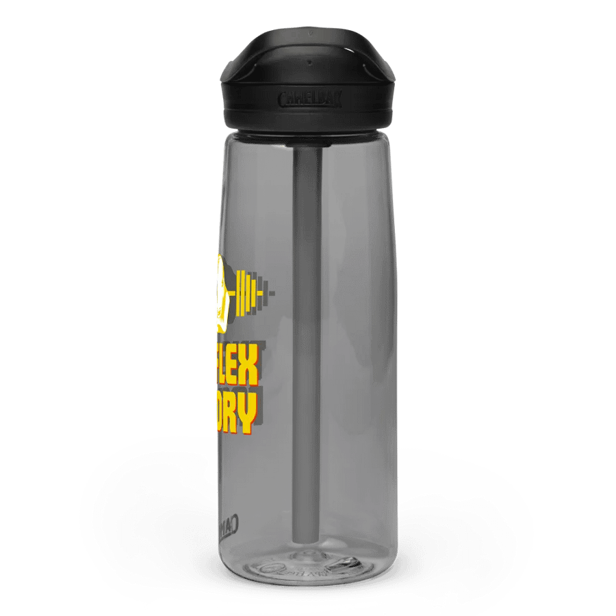 Official Flex Factory Weight Room Water Bottle Yellow product image (3)