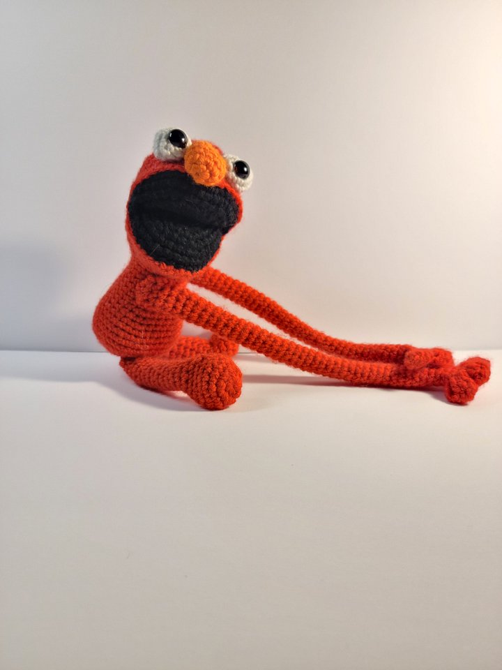 Handmade Amigurumi Red Monster Stuffed Animal product image (1)