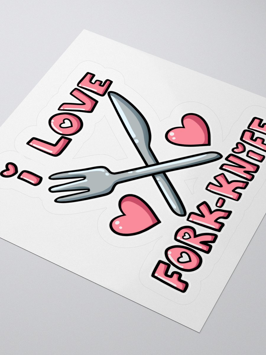 I ♥ Fork-Knife Sticker product image (5)