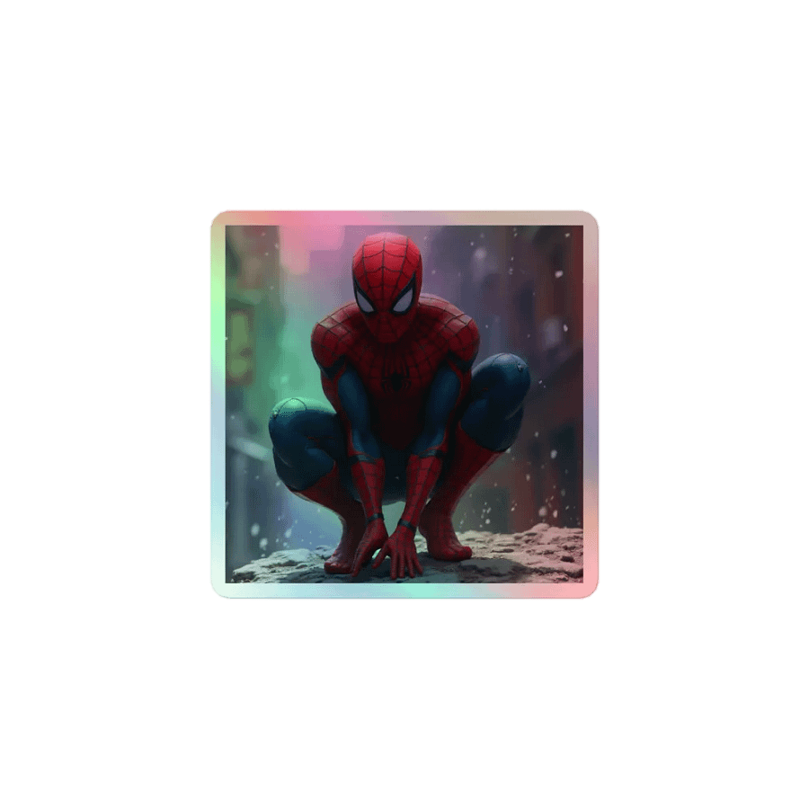 Spider Emblem Holographic Sticker Sheet product image (1)