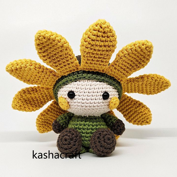 Sunny The Sunflower Amigurumi Crochet Doll Pattern Instruction product image (2)