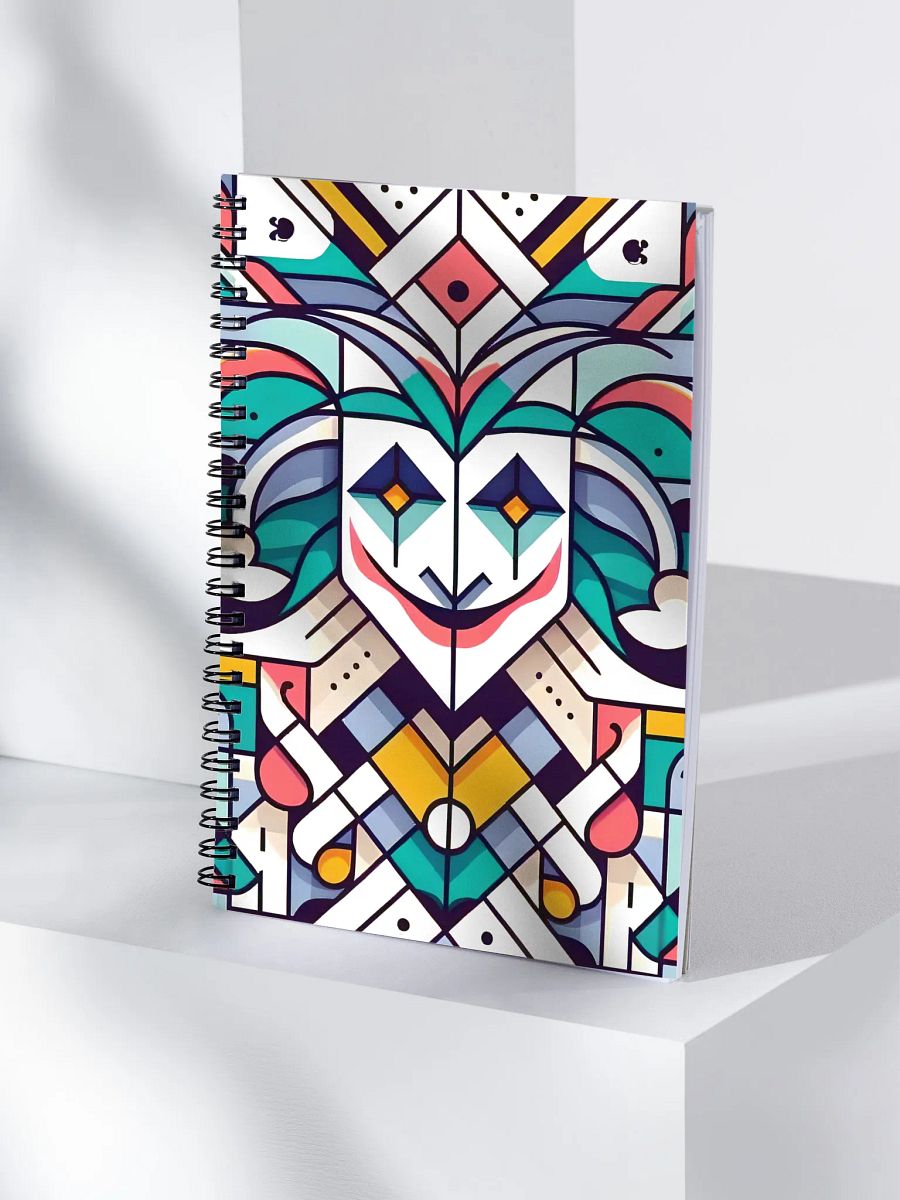 Geometric Jester Spiral Notebook product image (3)