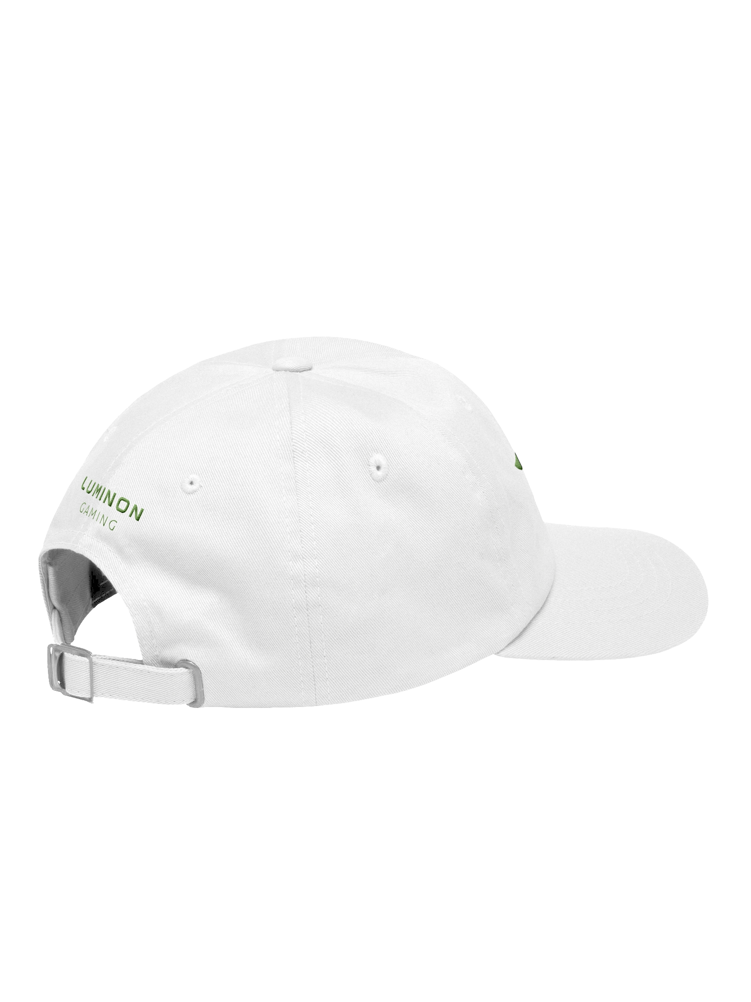 Luminon Embroidered Dad Hat - White/Green product image (4)