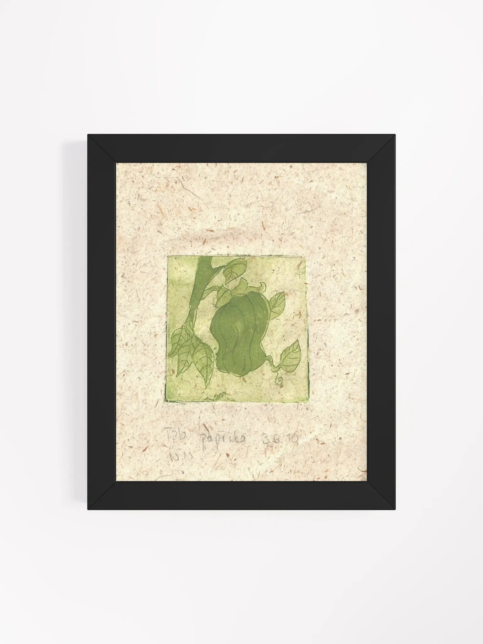 Green Paprika, Botanical Framed Print product image (8)