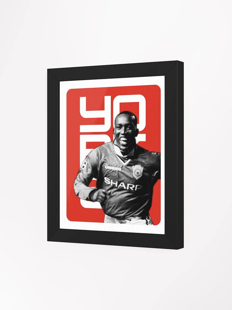 Dwight Yorke BW Manchester United Name Art Framed Print product image (1)