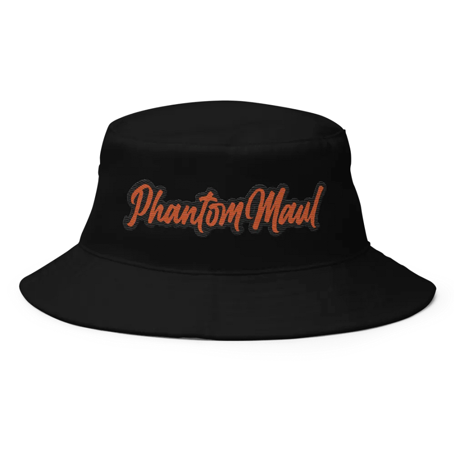 'PhantomMaul' Bucket Hat Orange Lettering product image (1)