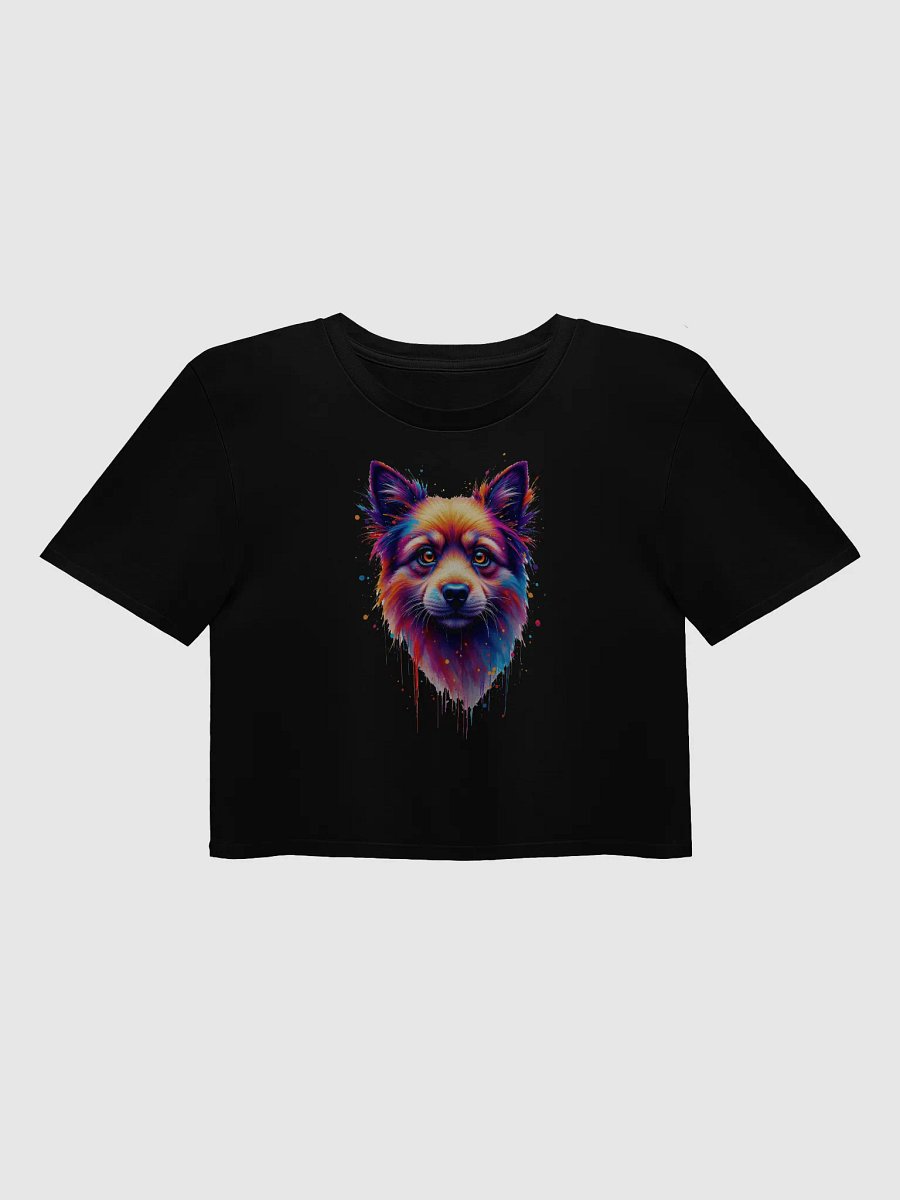 Vibrant Dog Portrait Crop Top product image (3)