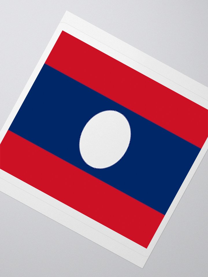Laos Flag Sticker | Elephant Circle Design | Durable Vinyl | 3 Sizes product image (6)
