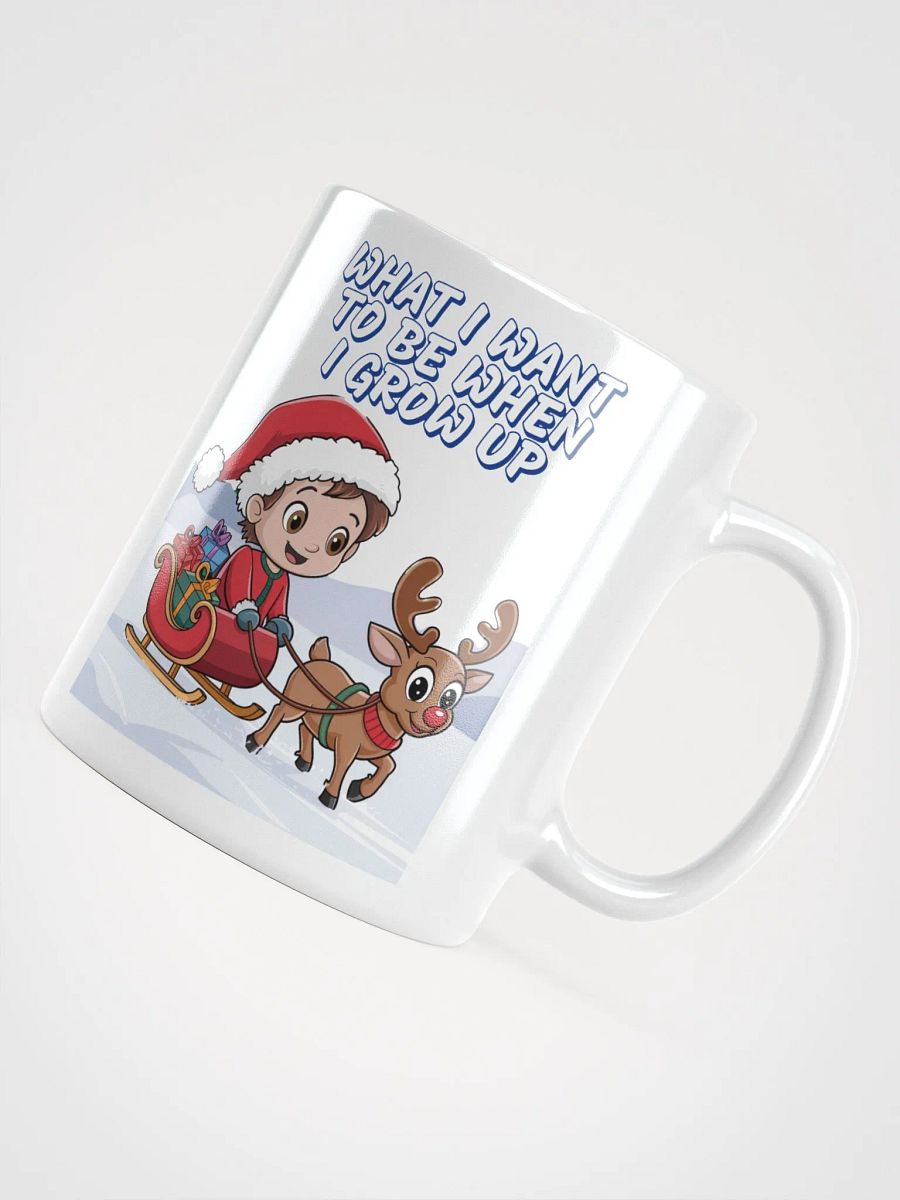 What I Want To Be When I Grow Up - Young Santa White Mug product image (11)