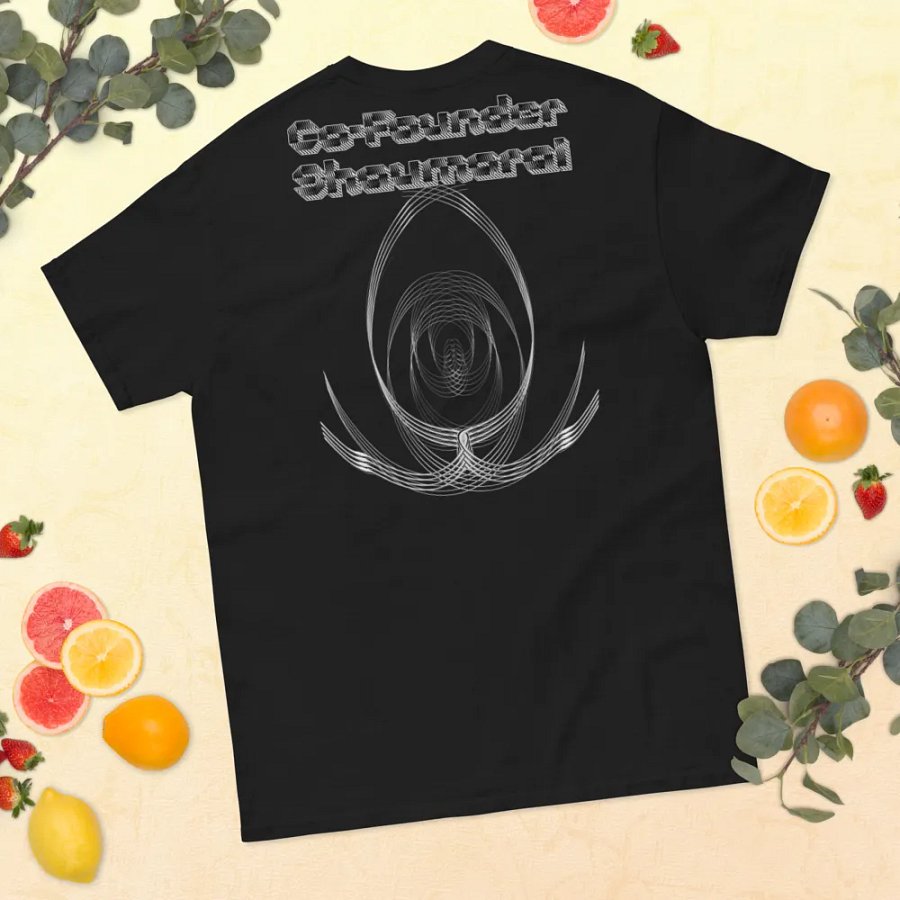 Heavyweight T-Shirti - Embroidered - Co Founder Shaumarai - White HApex Gear White Logo product image (9)