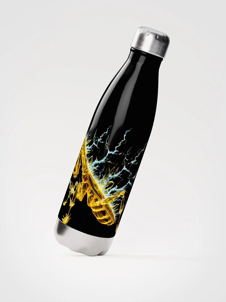 Electric Praying Mantis Stainless Steel Water Bottle product image (2)