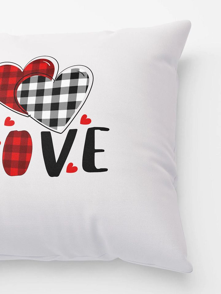 Plaid Heart All-Over Print Pillow product image (3)