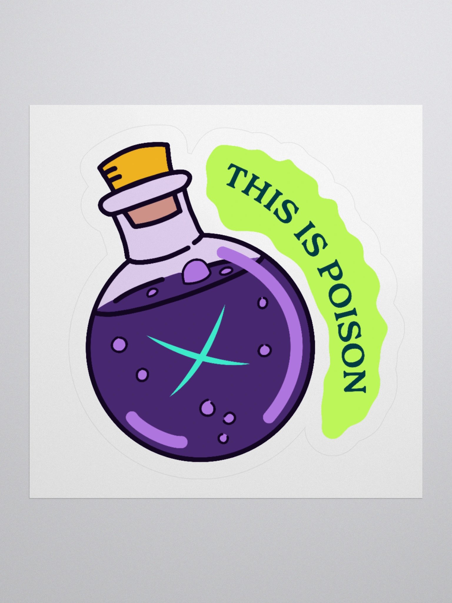 "This is Poison" - Kiss Cut Sticker product image (1)