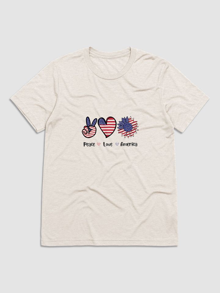 Patriotic Peace and Love Tee product image (5)