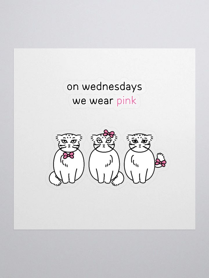 Pink Wednesdays Manul - Sticker product image (2)