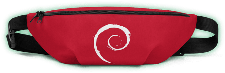 Fanny Pack with Debian Swirl product image (1)