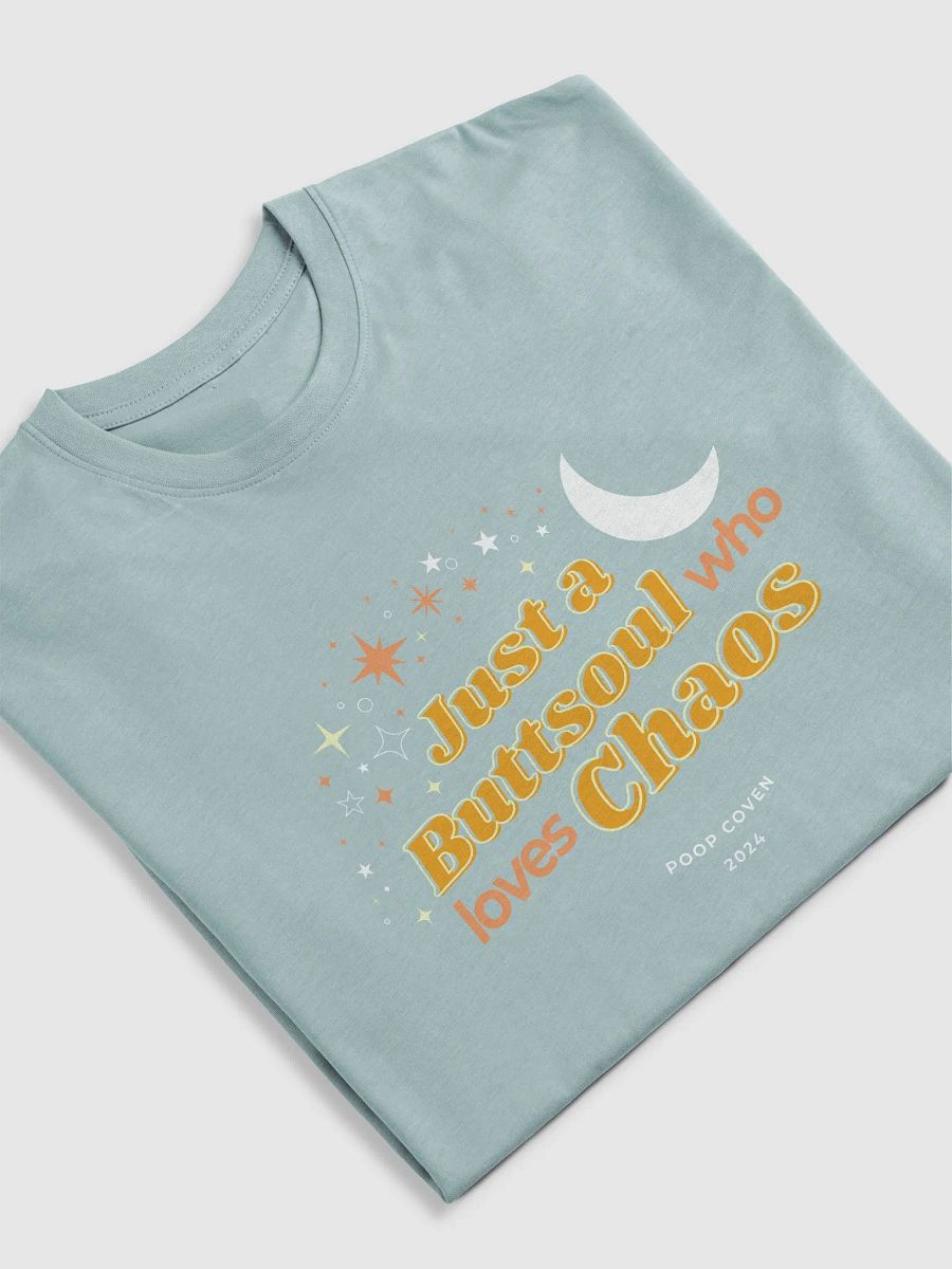 Just a Buttsoul Who Loves Chaos soft t-shirt product image (35)