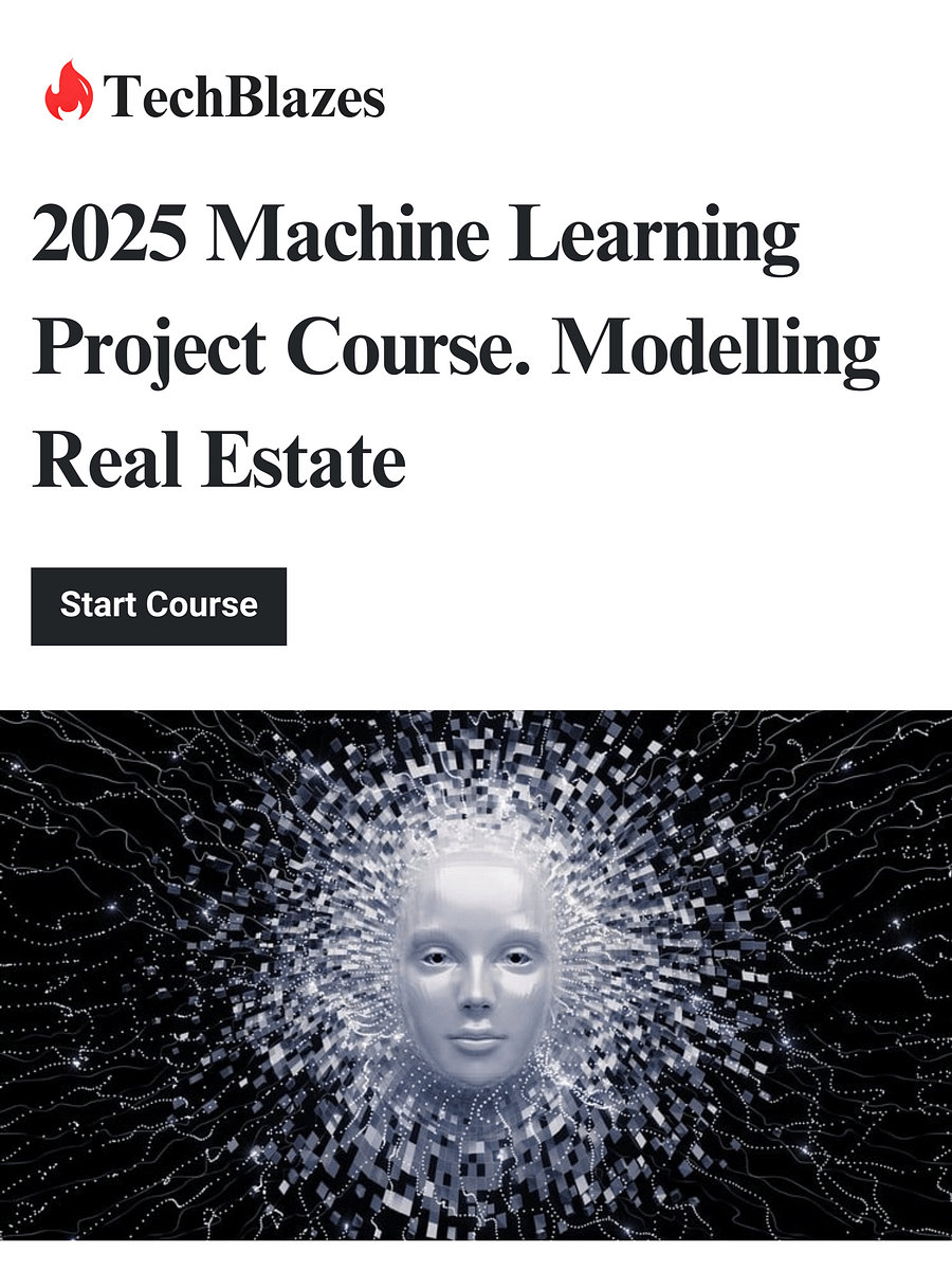 2025 Machine Learning Project Course. Modelling Real Estate product image (1)