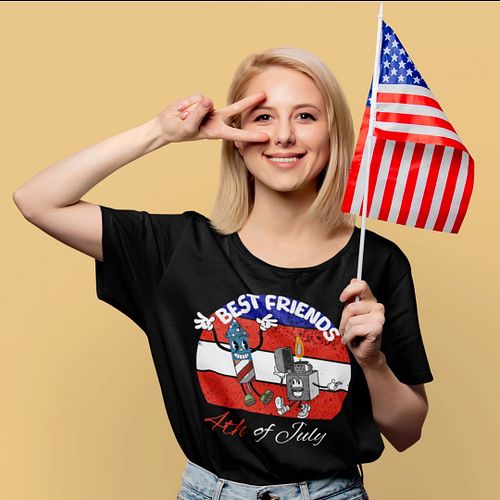 Best Friends Forever: 4th of July Edition Tee
Celebrate the 4th of July with a spark of humor! Our 