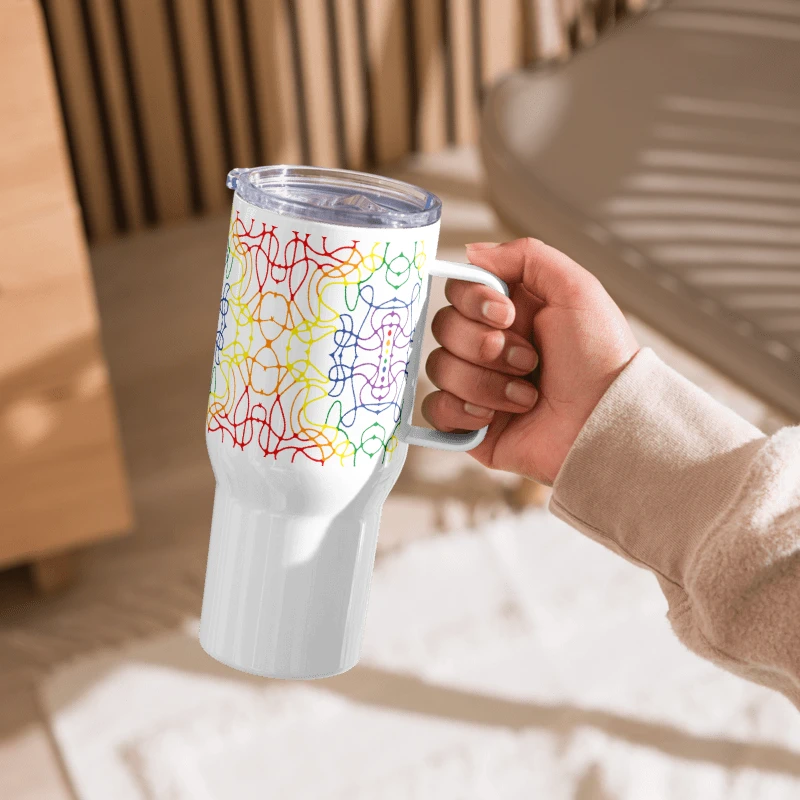 Rainbow Abstract - Travel Mug product image (3)