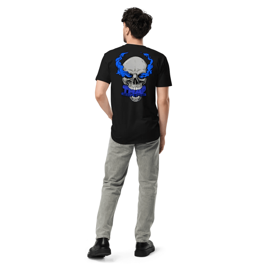 EBE Trap Heavyweight T-Shirt (Blue Logo) product image (5)