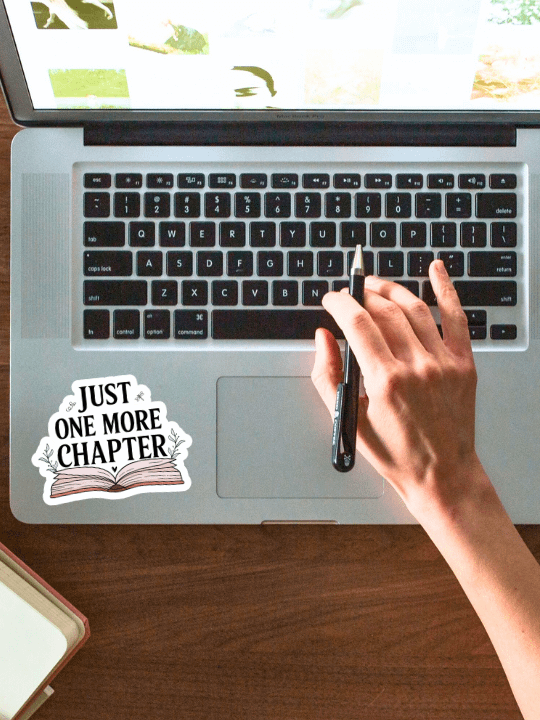 Just One More Chapter Sticker • Bookish Aesthetic. product image (7)