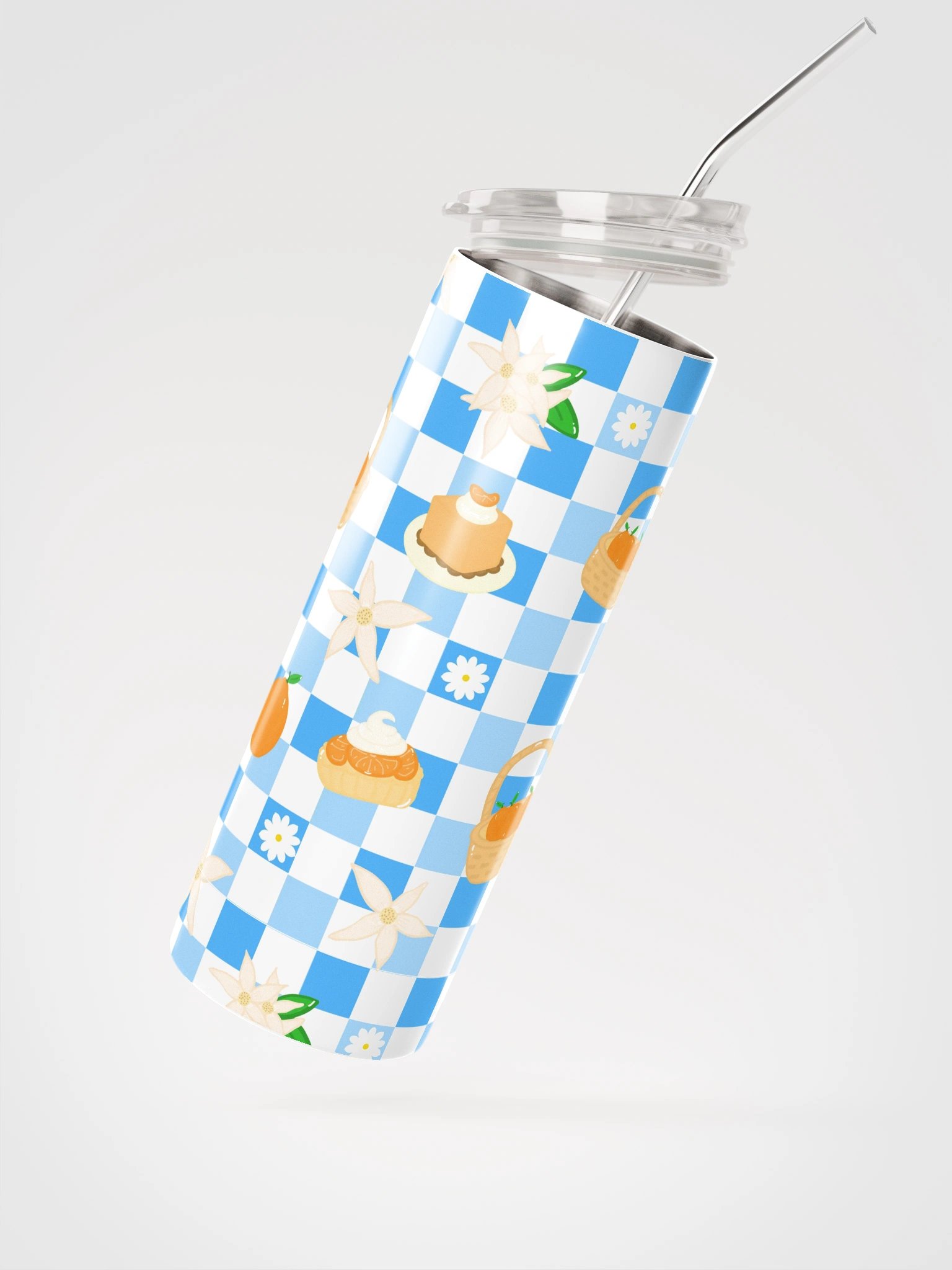 Oranges and Sweets Pattern Stainless Steel Tumbler product image (3)