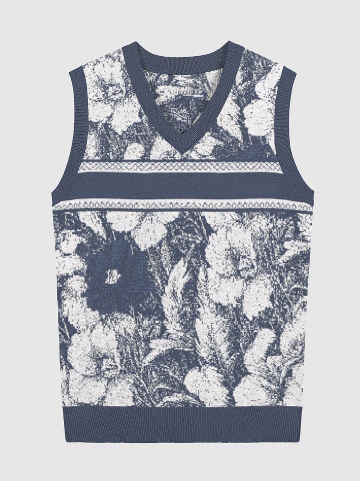 Floral Bliss II Knitted V-Neck Vest product image (1)