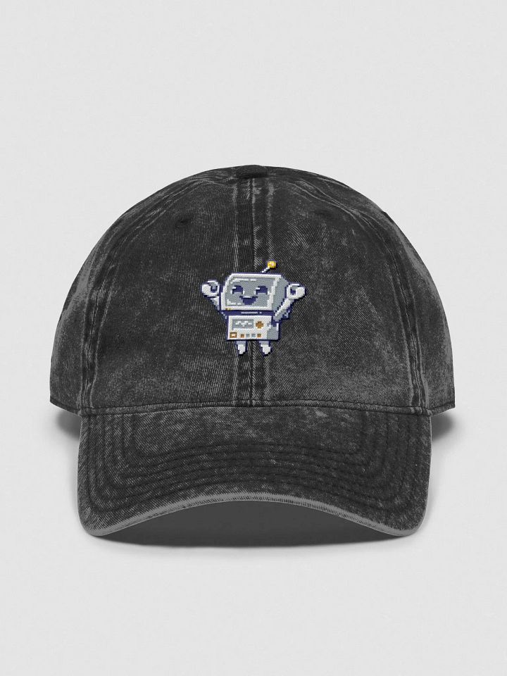 Happy Robot Embroidered Dad Cap product image (1)