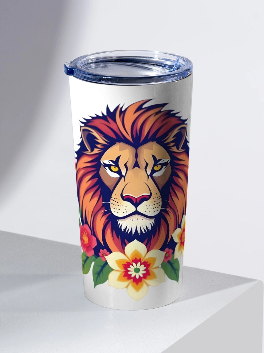 Floral Lion 20oz Stainless Steel Tumbler product image (2)