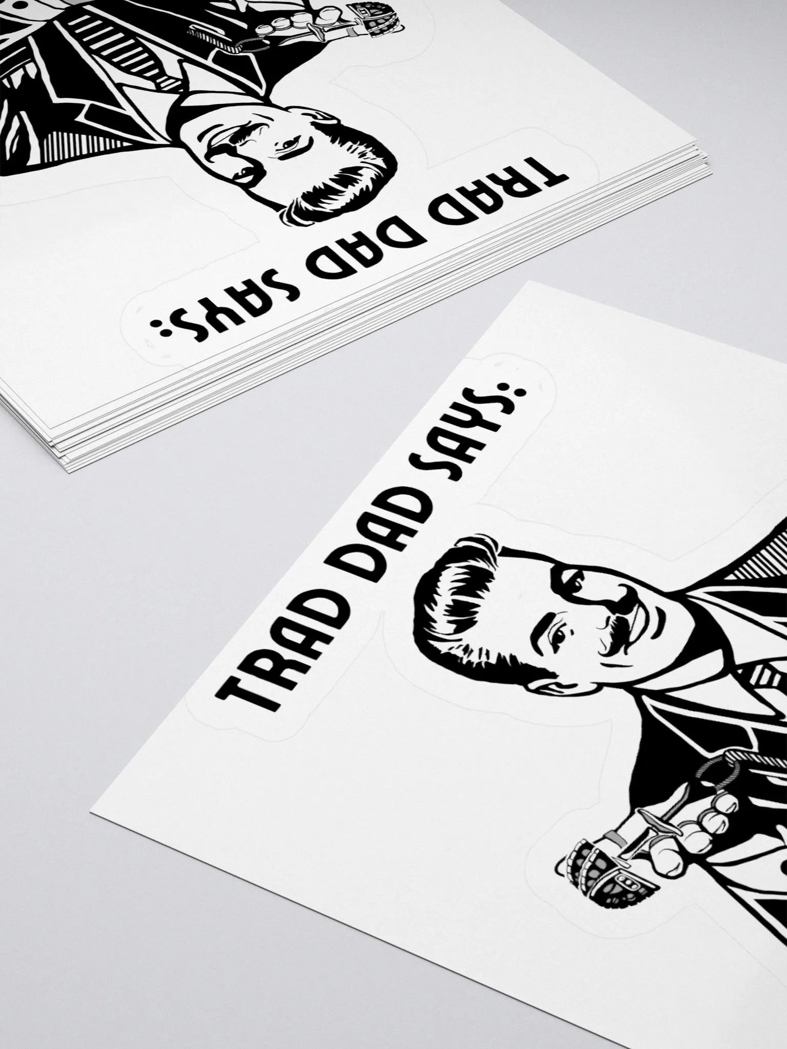 Trad Dad - Kiss-Cut Silhouette Sticker product image (12)